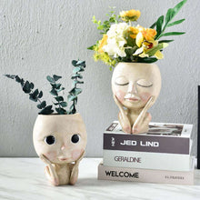 Lade das Bild in den Galerie-Viewer, Süßes Mädchen-Gesichts als Blumen-Pflanzer